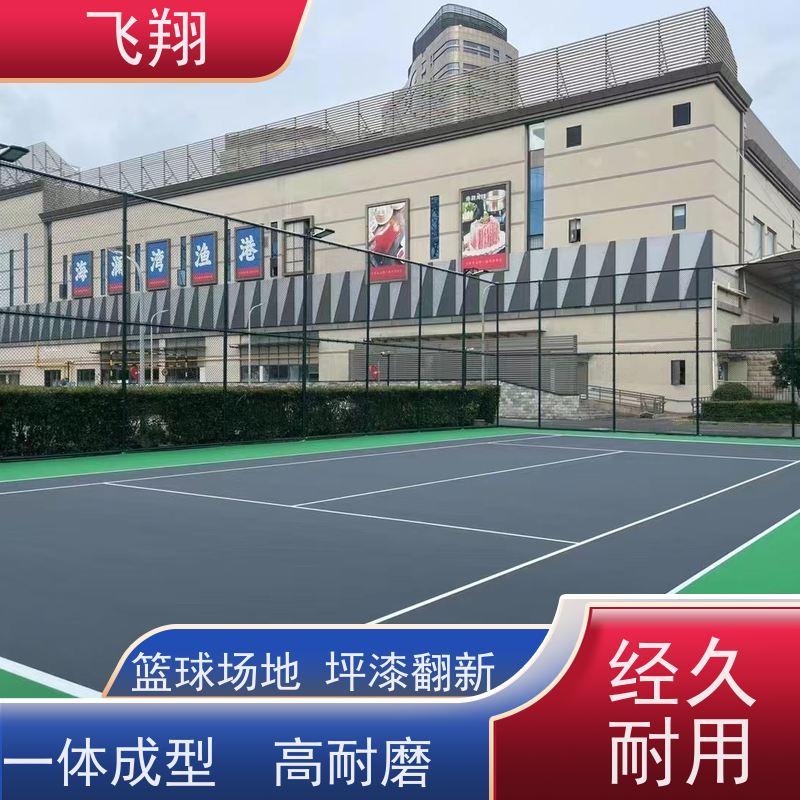 飞翔 村委篮球场地坪漆 结实耐用 大型场所地面 应用广泛