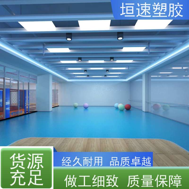 垣速塑胶 pvc胶地板 舞蹈房同透pvc地板环保耐磨 篮球场橡胶厂家