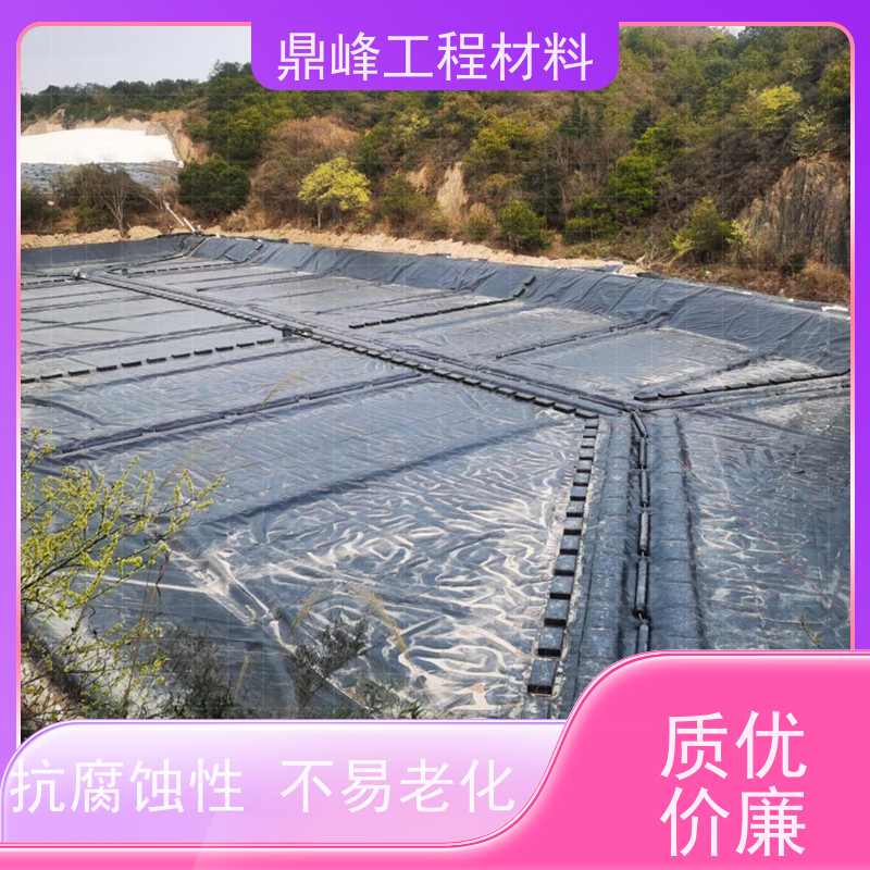 鼎峰 hdpe黑色2mm防渗隔离土工膜 鱼塘防渗尾矿库用隔离膜