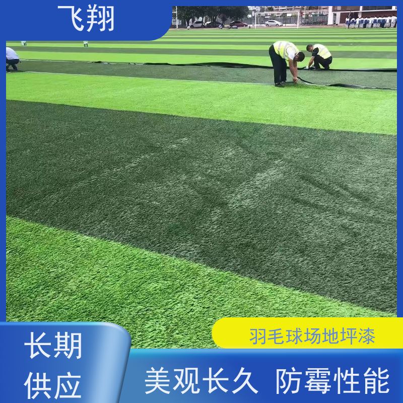 飞翔 羽毛球场地坪漆 抗压耐磨防滑 自流平漆 应用范围广