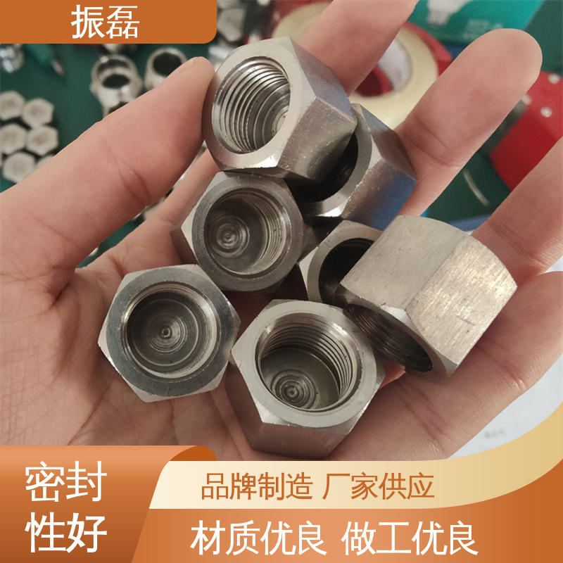 振磊 厂家直供 防爆盒堵头 镀镍 外丝闷盖M24X1.5
