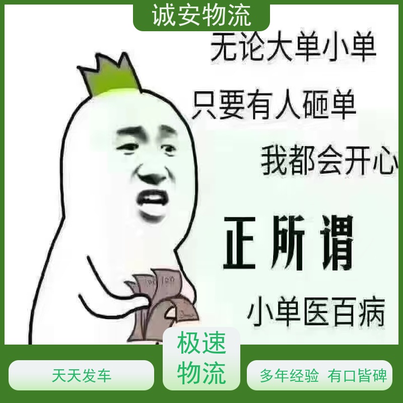 诚安物流箱式货车深圳到香港塑胶制品货运效率好随时发车