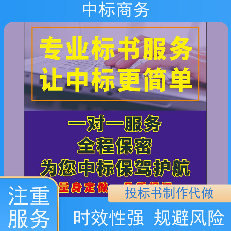 中标商务 成 都制作投标标书公司 优秀的排版设计 为企业节省人力成本