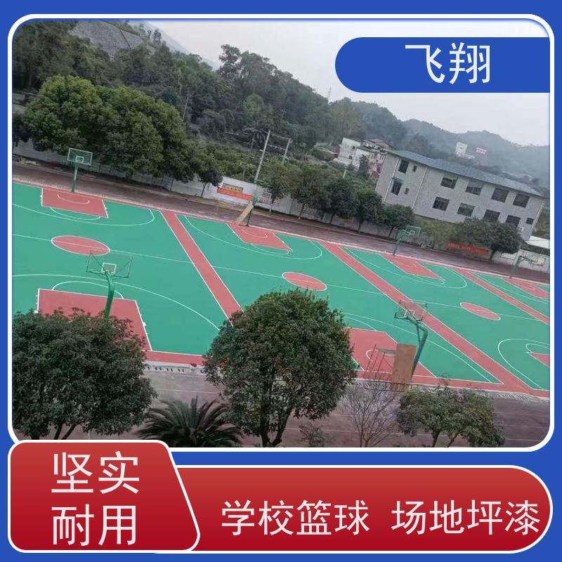 飞翔 室外篮球场地坪漆 防水耐磨固化 耐强酸碱 品质可信