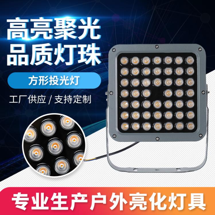 LED户外方形投光灯室外庭院射灯公园照树灯景区夜景亮化洗墙灯具
