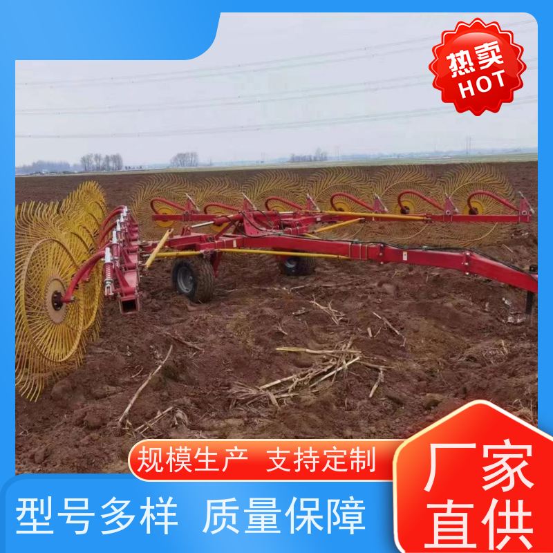 液压升降式四轮拖拉机搂草机 高效圆盘搂草耙 轻松应对大田