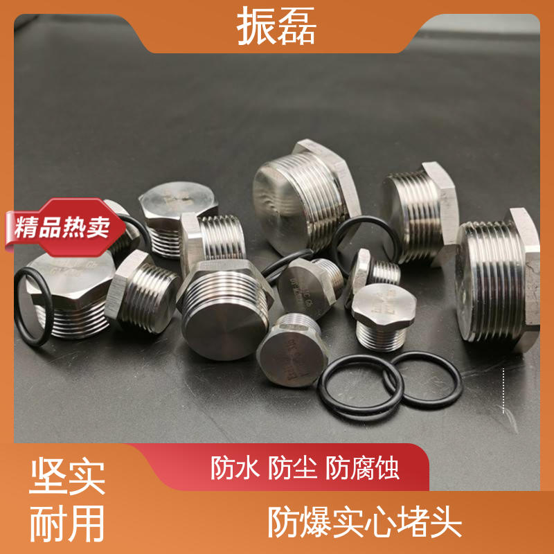 振磊 橡胶 非标订做 碳钢外六角丝堵 防爆盒堵头