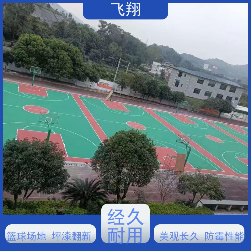 惠州硅PU篮球场地坪漆 耐磨抗压 跑道划线专用 应用广泛