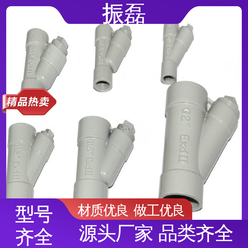 振磊 DN-3/4 6分 1寸 排水型 不锈钢防爆隔离密封盒