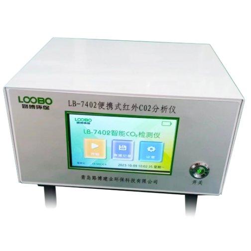 路博LB-7402便携式红外CO2分析仪同时检测室内CO2浓度、温度和湿度