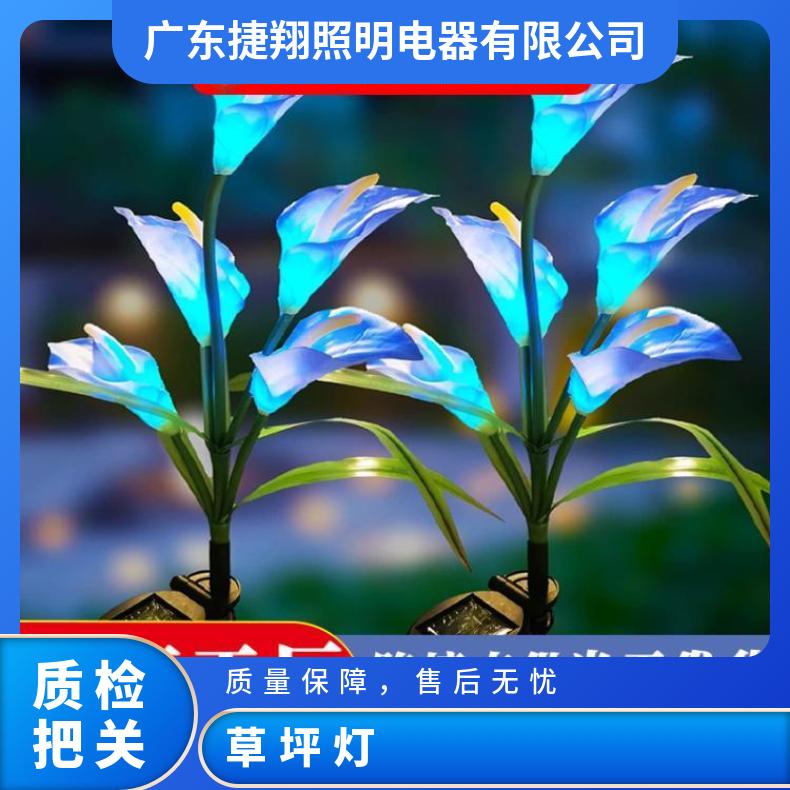太阳能仿真花灯 户外庭院装饰别墅景观氛围马蹄草坪灯 地插灯