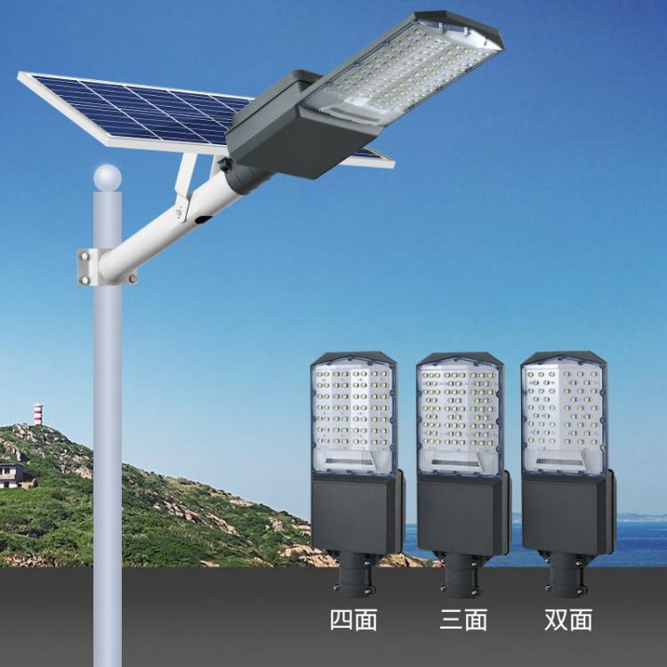 LED新农村建设太阳能路灯两面三面四面发光户外防水庭院工程灯具