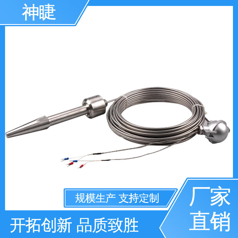 神睫品牌 硫化床用K型高温耐磨热电偶 螺纹安装 定制长度