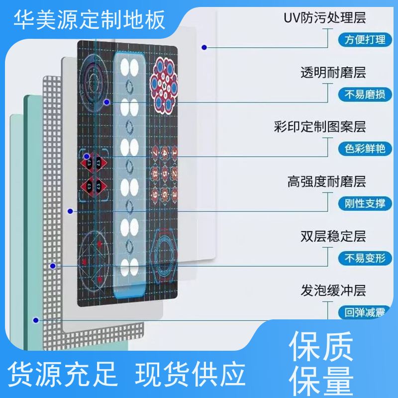 华美源 广州市 厂家定制羽毛球运动地板 工厂直供 品牌