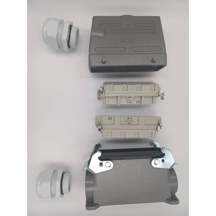 泰科 TE 重载连接器 24针 接插件 H24B-TS/AG-024M/F-M32