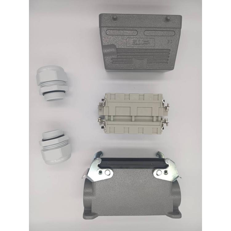 泰科 TE 重载连接器 24针 接插件 H24B-24*0.5/CE-M25 工业用