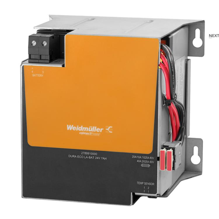 铅酸电池 DURA ECO LA-BAT 24V 7AH 魏德米勒 CE/UL认证