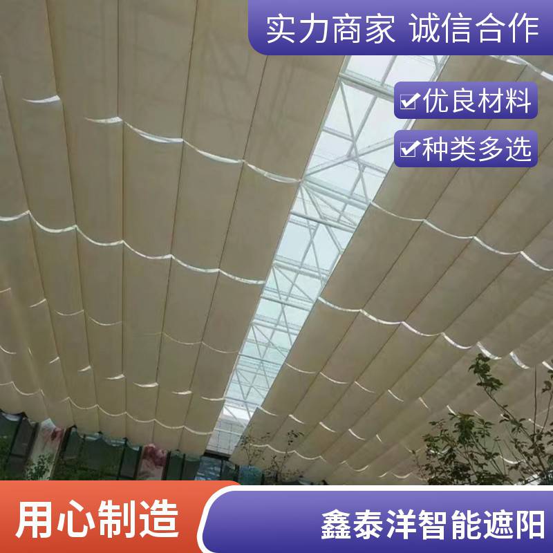鑫泰洋定做采光顶遮阳帘 防晒电动遮阳棚 遮阳天幕厂家 免费上门安装