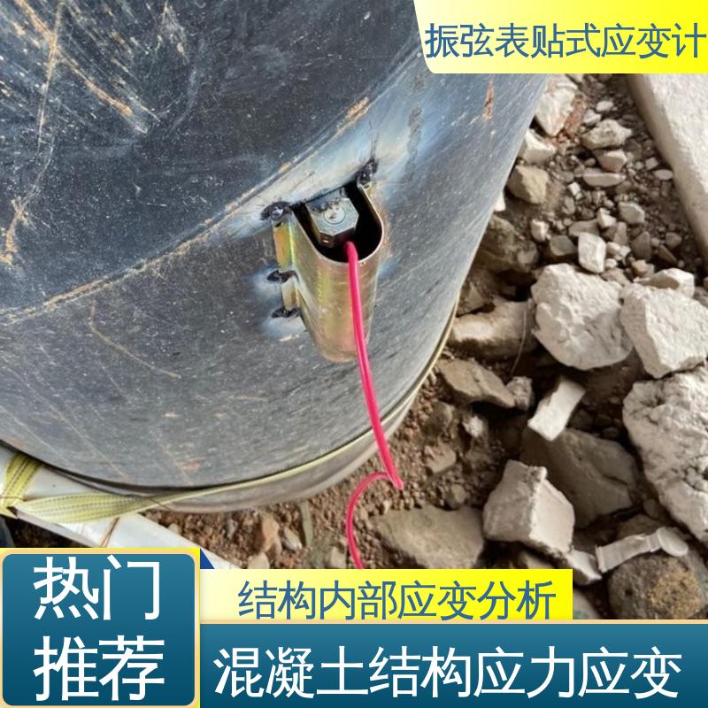 表面应变计 混凝土建筑物结构 应力分析 7*24小时全天测量