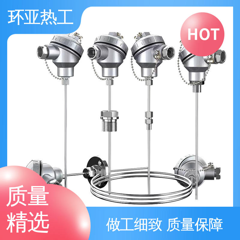 环亚 铠装热电偶温度传感器 厂商 防腐强酸碱 可弯曲探头