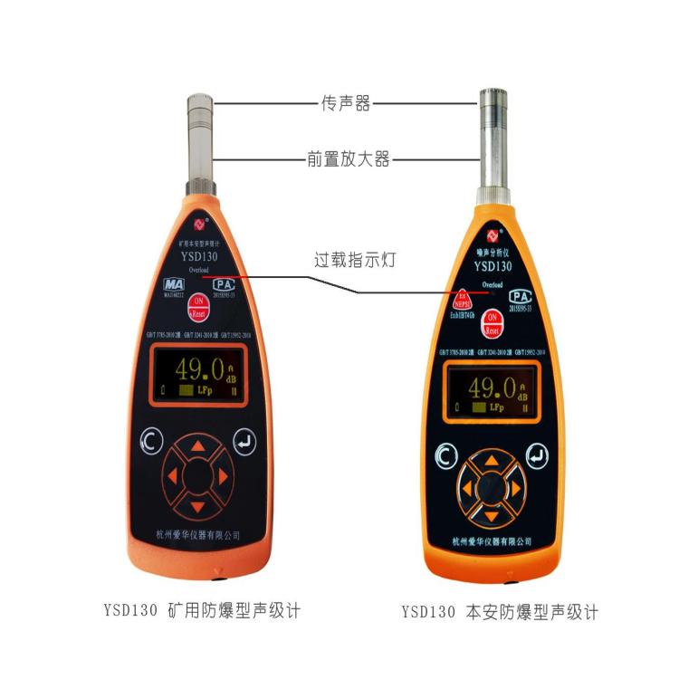 YSD130型声级计是一款防爆型2级 分本安型及矿用