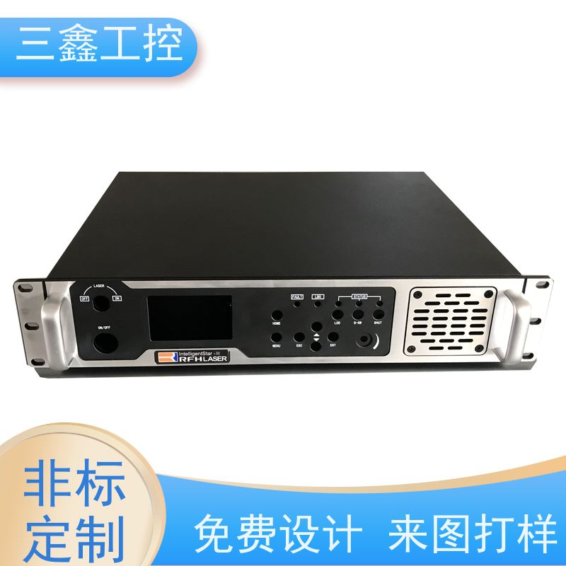 深 圳三鑫1U2U3U4U铝面板机箱 螺丝机外壳加工 一站式供应省心省力