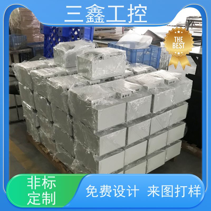 深 圳三鑫1U-4U通讯不锈钢机箱 螺丝机外壳加工 表面阳极氧化 烤漆
