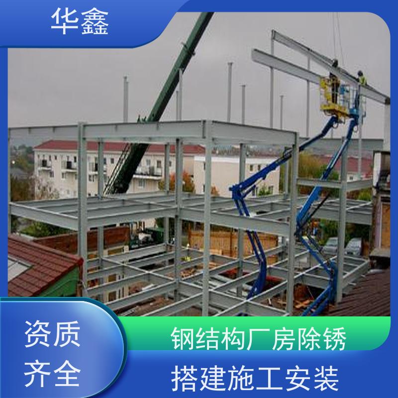 华鑫 钢结构涂装 大型大跨度两连跨 施工速度快