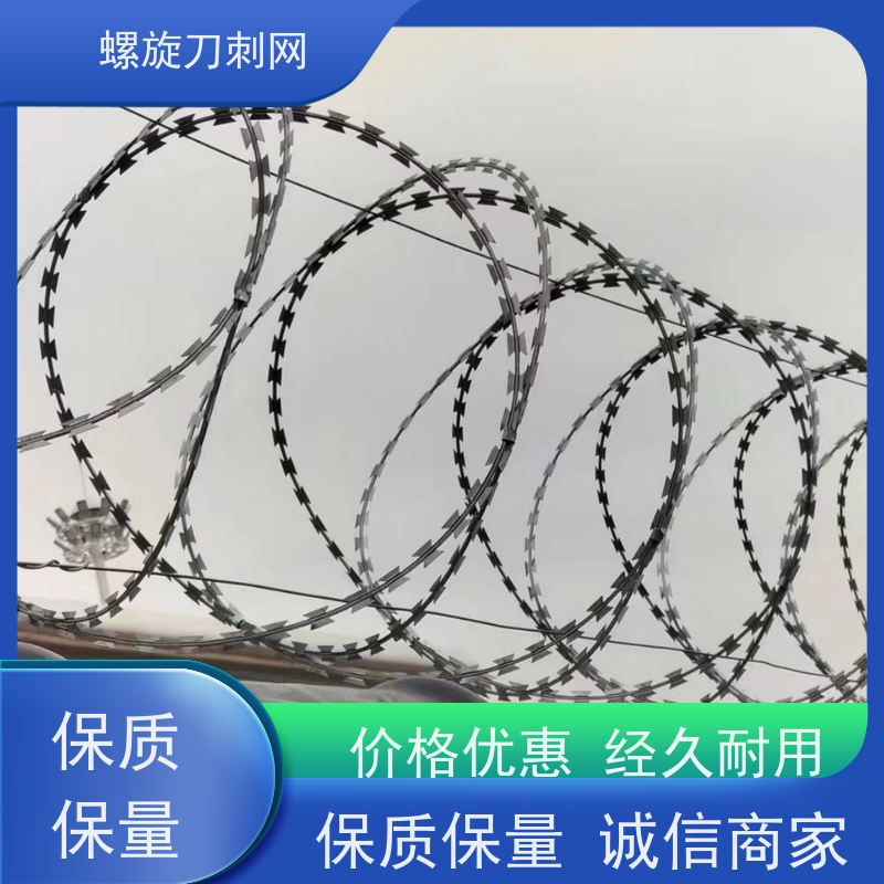 围墙防爬刺不锈钢螺旋刀刺网刀片刺绳热镀锌刺丝滚笼材质