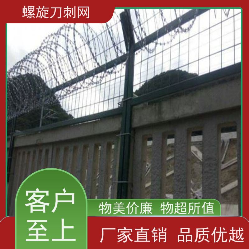 防护网带刺铁丝滚笼275g刀刺网围墙防爬拉力刮刀防盗网颜色