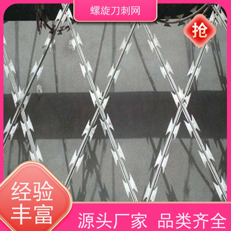 不锈钢滚笼防锈防护网路边防攀爬铁蒺藜高锌刀片刺丝安装