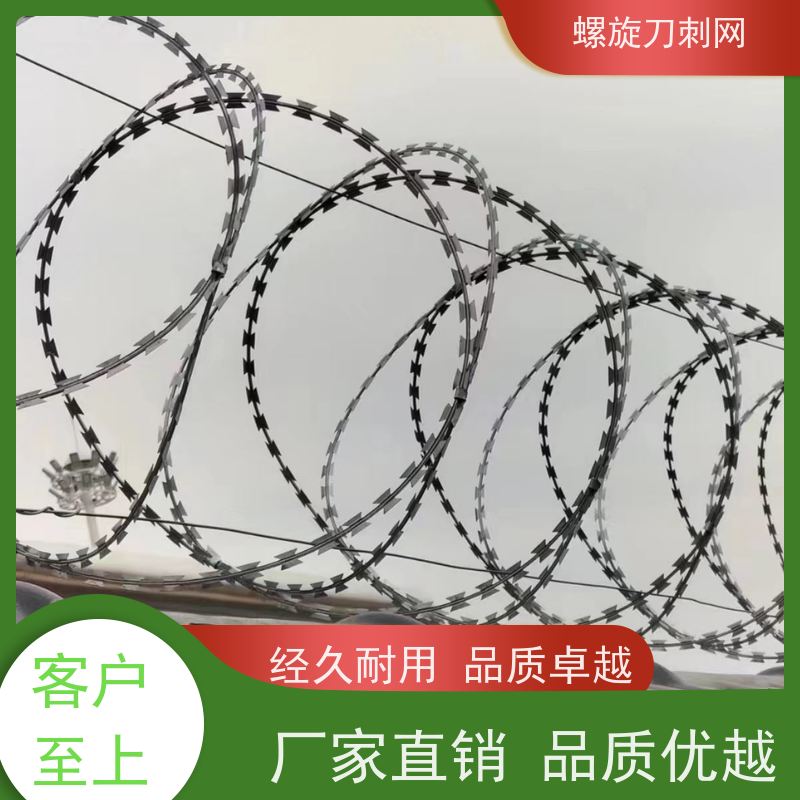 不锈钢滚笼防锈防护网路边防攀爬铁蒺藜围墙刀刺网材质