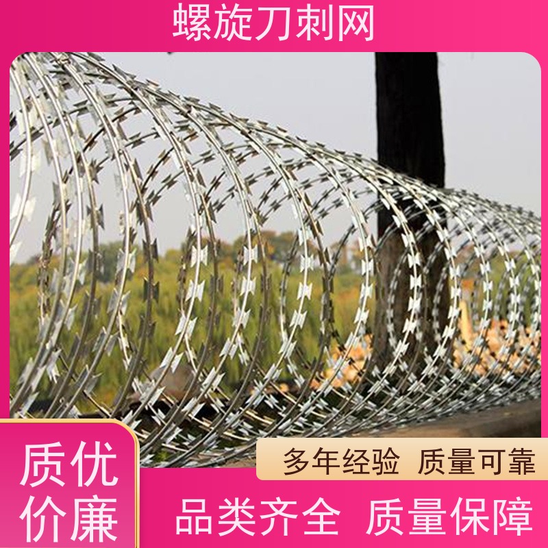 防护网带刺铁丝滚笼275g刀刺网高锌刀片刺丝材质