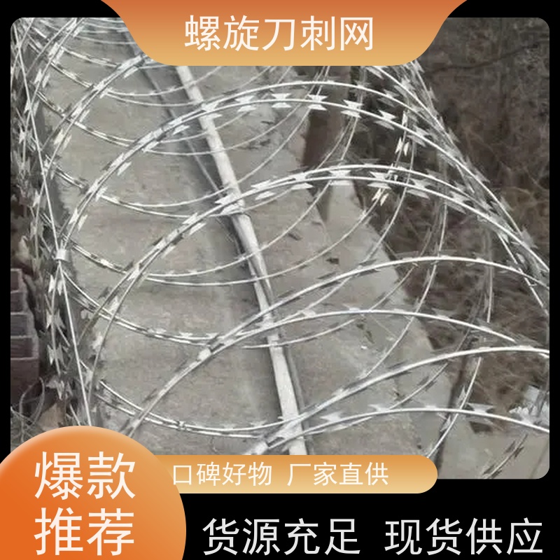 防护网带刺铁丝滚笼120g刀片刺网围墙防爬拉力刮刀防盗网颜色