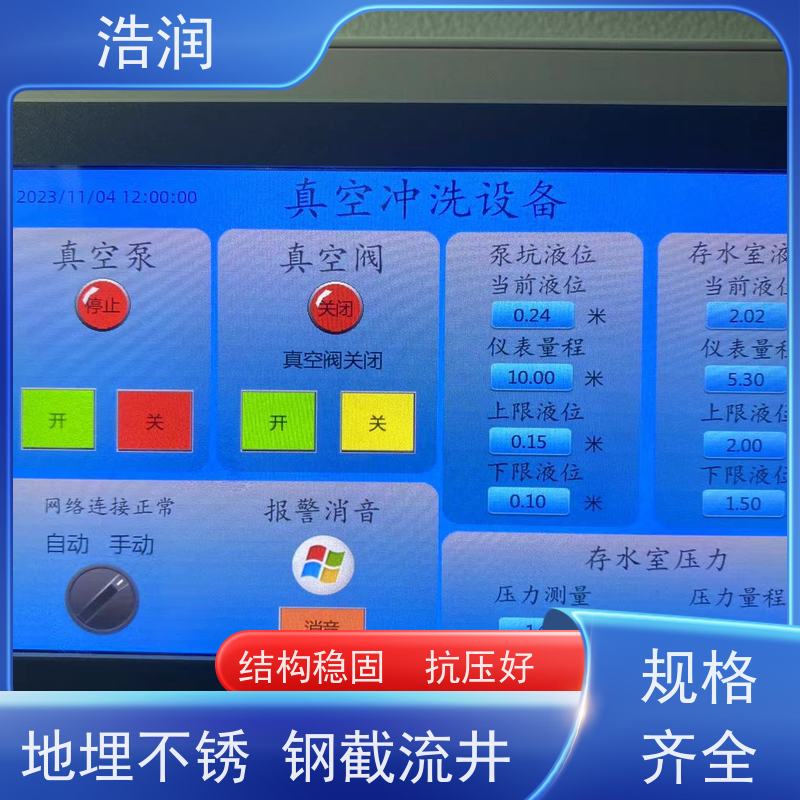 浩润 装配式钢结构蓄水池 真空式雨水调蓄池 应用广泛