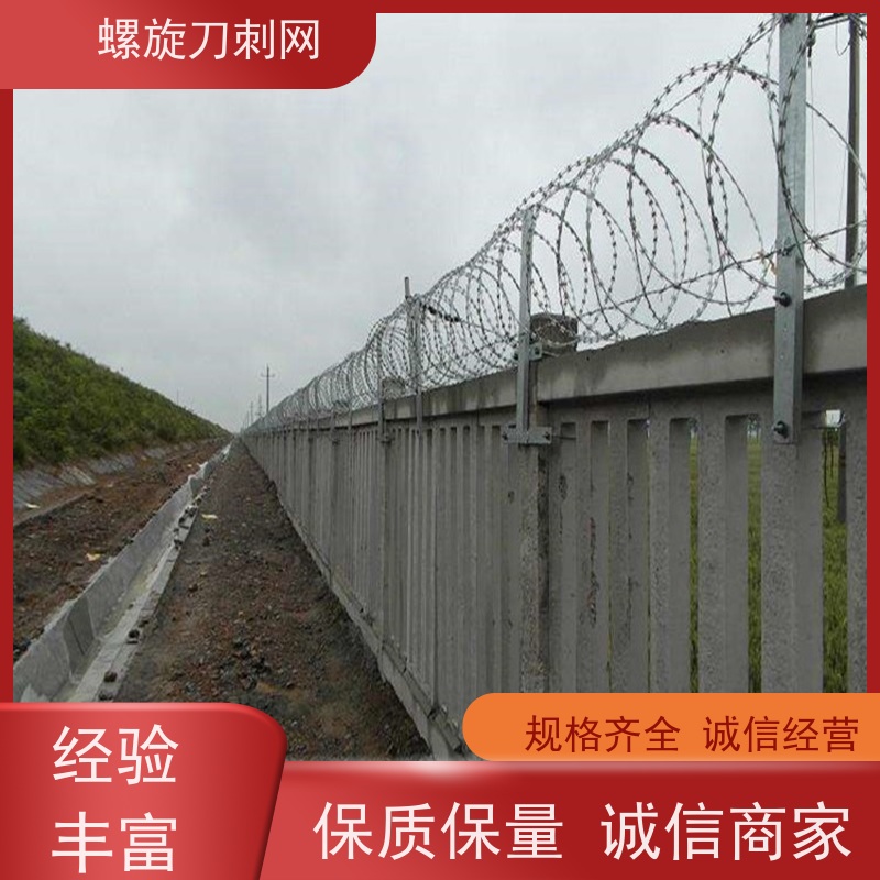 防护网带刺铁丝滚笼高锌刀片刺网围墙防爬拉力刮刀防盗网颜色