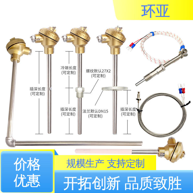 环亚 公司 装配式高温合金K型热电偶 无固定式 铜水测温