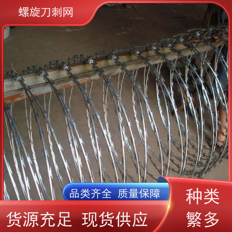 围墙防爬刺高铁防攀爬刀刺网片高锌刺丝滚笼材质