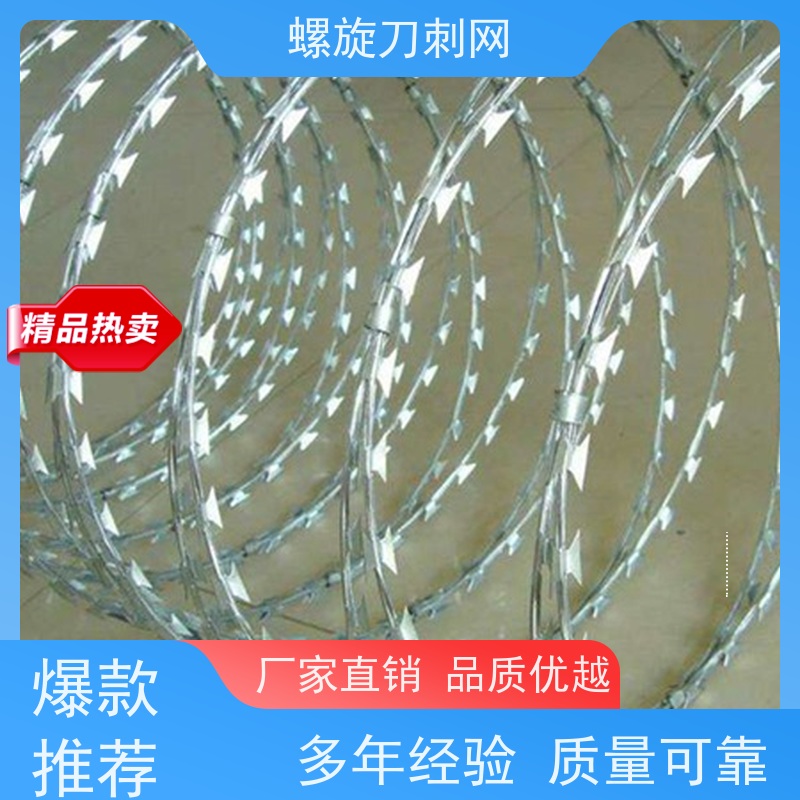 防护网带刺铁丝滚笼路边防攀爬铁蒺藜高锌刀片刺丝材质