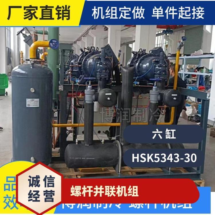 博润制冷冷水机肉禽类冷库HSN6461-50 低温单机螺杆机组