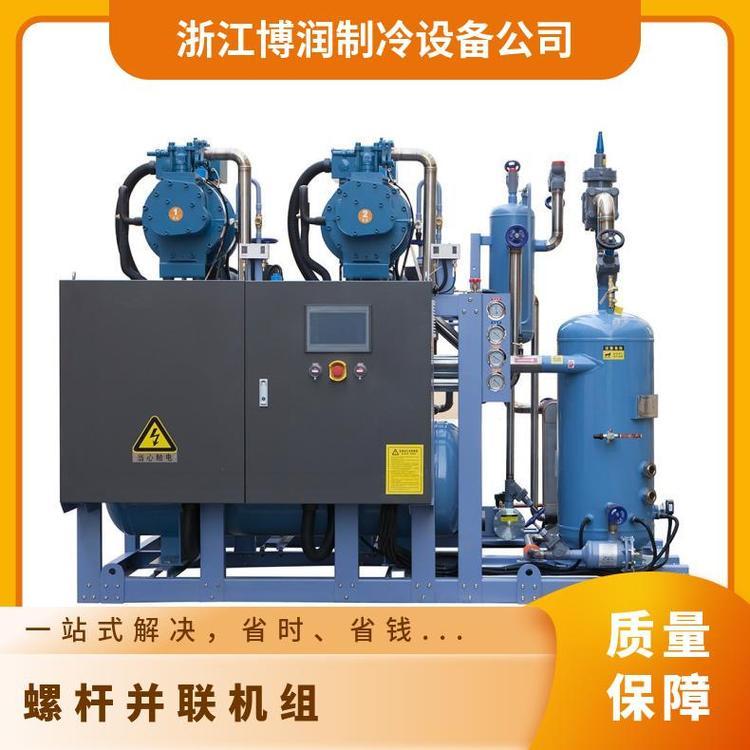 博润制冷冷藏设备压缩冷凝机组HSN7461-70 低温两并联螺杆