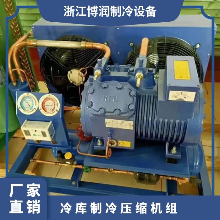 半封闭风冷式制冷机组 制冷设备冷冻冷藏 低温小型冷库压缩机组