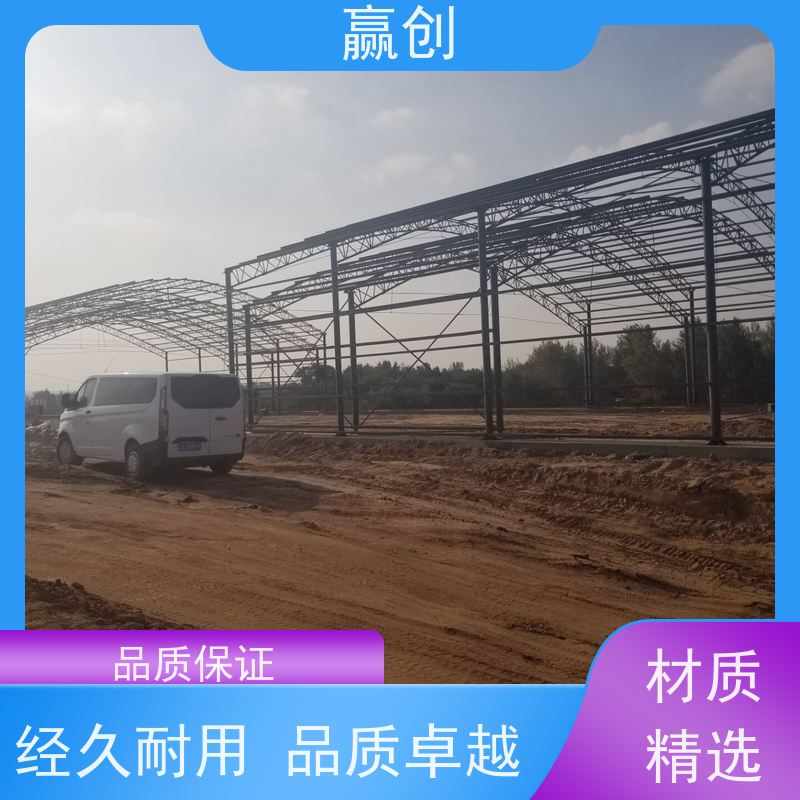 赢创 钢管彩钢大棚 钢筋加工加固 施工快捷 上门测量