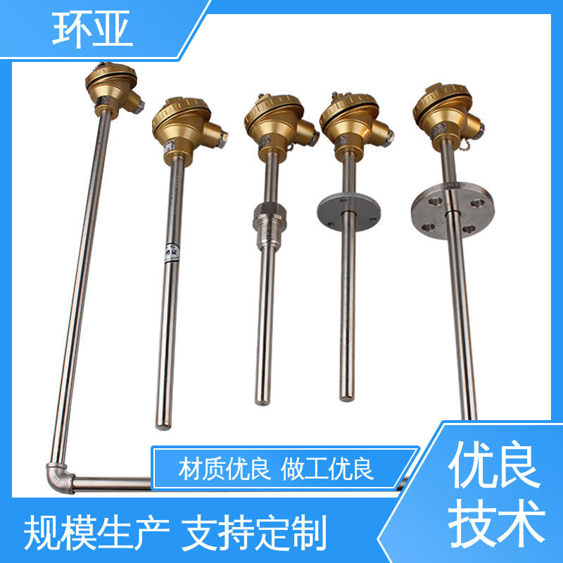 厂商 高温K型热电偶温度探头 烧结光亮炉 螺纹安装式 环亚