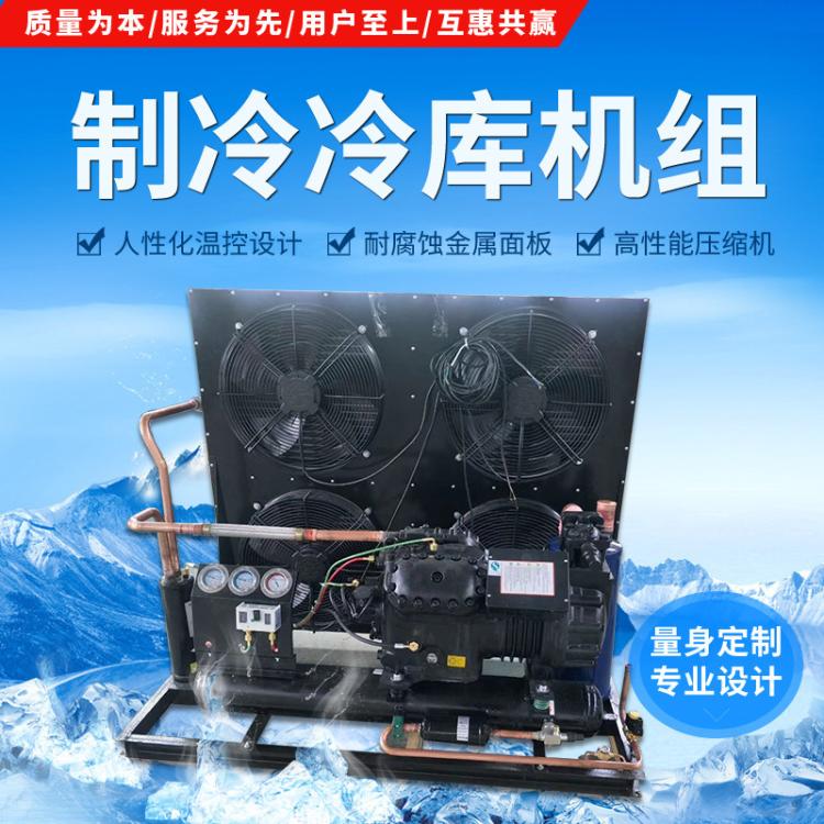 博润制冷2缸3匹水冷型冷冻库保鲜库制冷机组