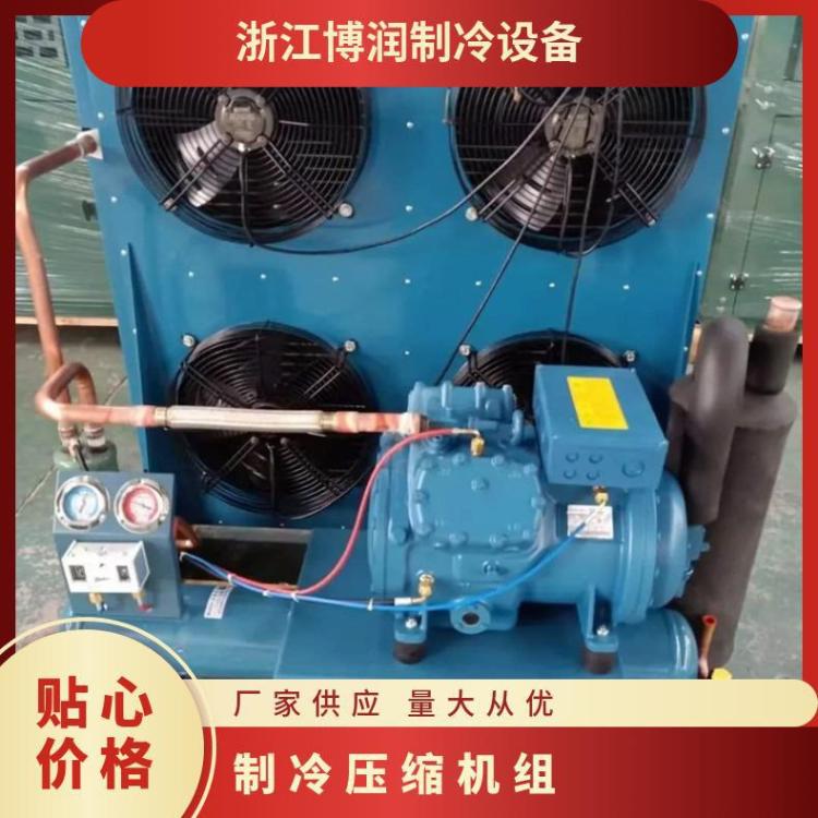 制冷压缩机组全套设备半封闭风冷式压缩机吹风制冷冷藏冷凝机组