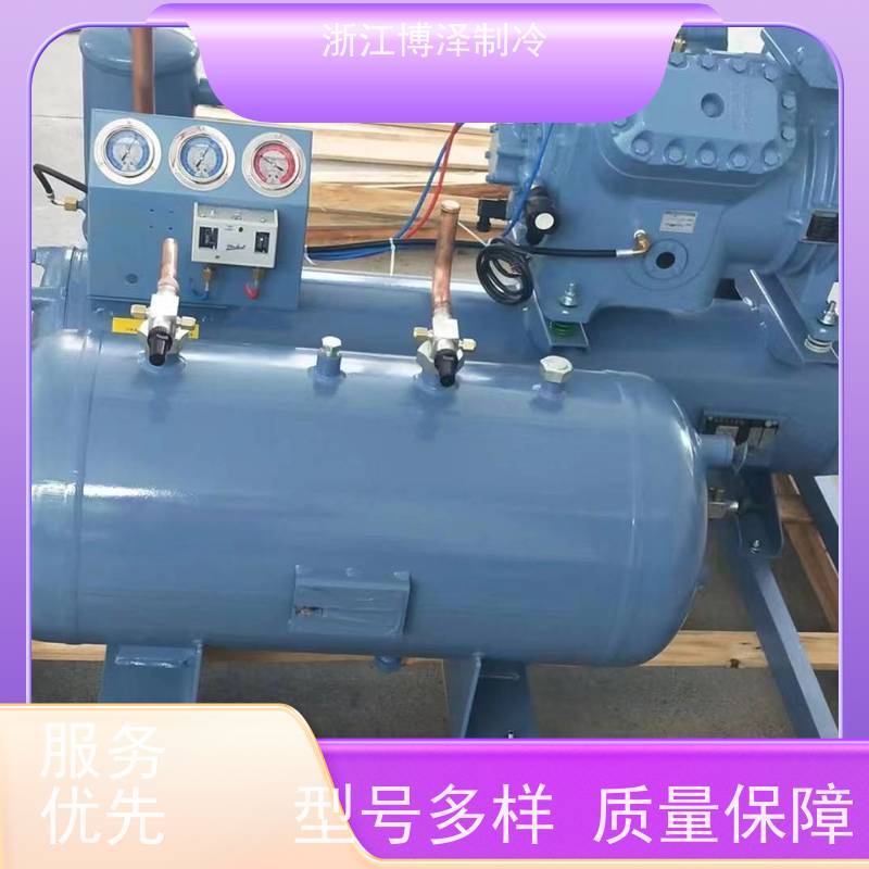专业团队施工 螺杆并联机组 高效节能噪音低 博泽制冷