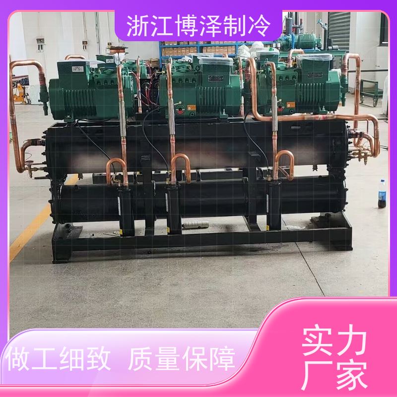 博泽制冷 风冷冷凝机组 复盛低温螺杆机SRL140B-DS 品牌制造