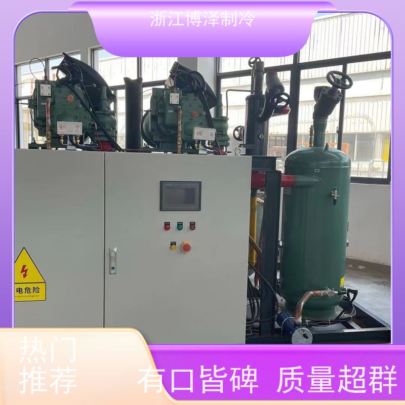 博泽制冷螺杆式冷冻设备 半封闭R22/R507定排量56.26