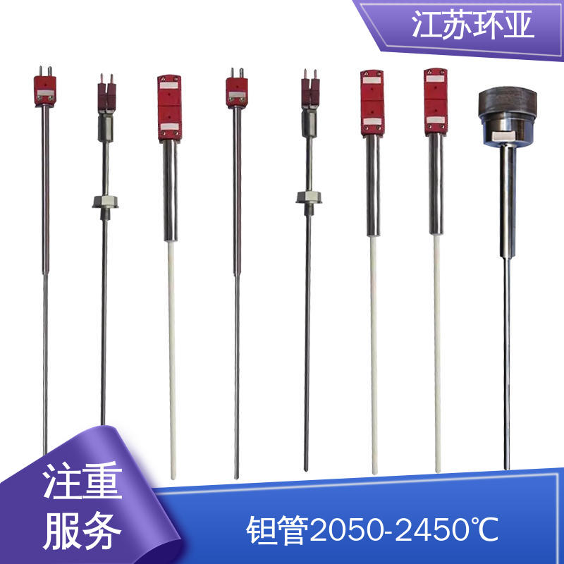 规格齐全 D型钨铼热电偶 真空炉传感器 WRe5/26刚玉管 环亚